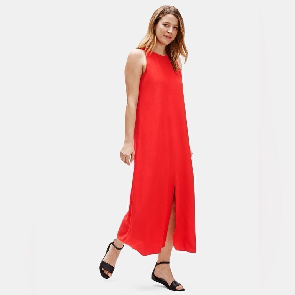 Eileen Fisher Crepe Maxi Dress